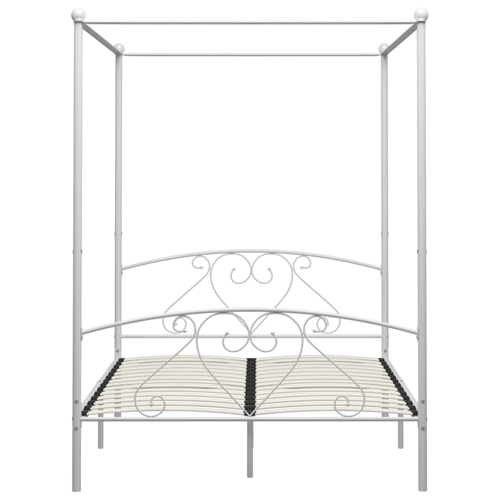 Bed Frame | White | Metal | Double | Classic/Traditional | Bed Frame