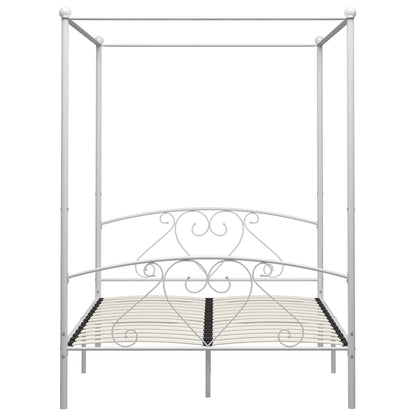 Bed Frame | White | Metal | Double | Classic/Traditional | Bed Frame