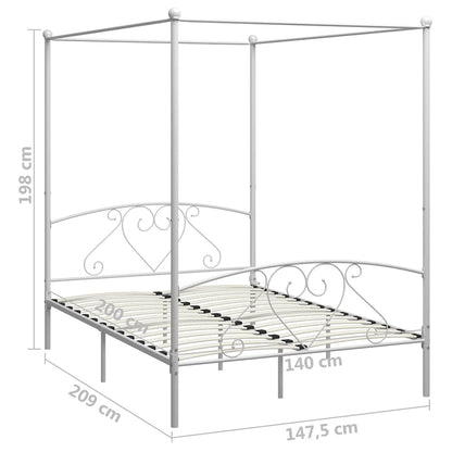 Bed Frame | White | Metal | Double | Classic/Traditional | Bed Frame