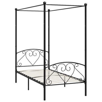 Bed Frame | Black | Solid Metal | Single | Classic/Traditional