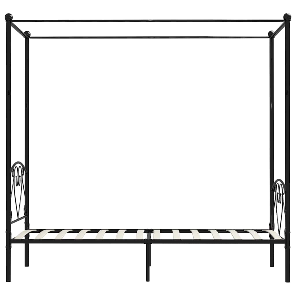 Bed Frame | Black | Solid Metal | Single | Classic/Traditional