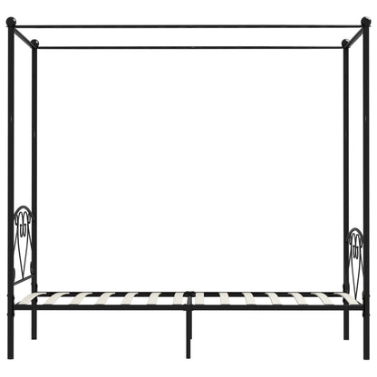 Bed Frame | Black | Metal | Single | Black Canopy Bed Frame | Rectangular