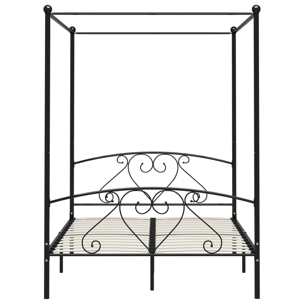 Bed Frame | Black | Metal | Double | Durable | Bed Frame | Rectangular