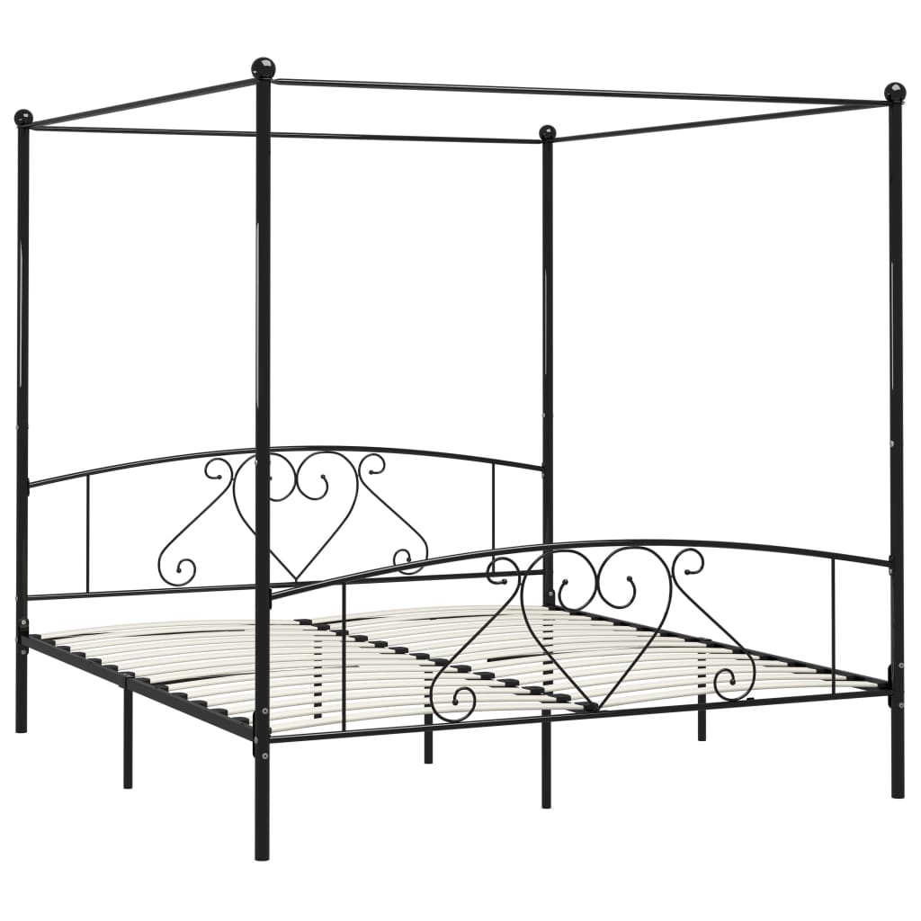 Bed Frame | Black | Metal | Super King | Classic/Traditional | Bed Frame