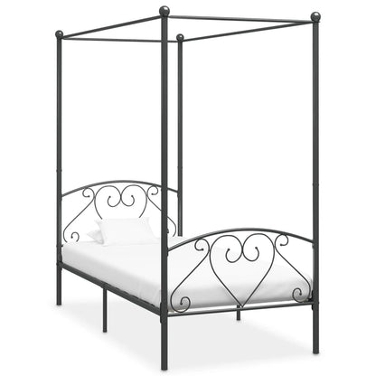 Bed Frame | Grey | Metal | Single | Durable | Bed Frame | Rectangular