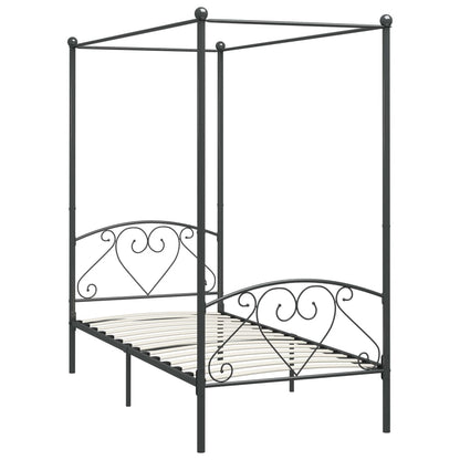 Bed Frame | Grey | Metal | Double | Durable | Bed Frame | Rectangular