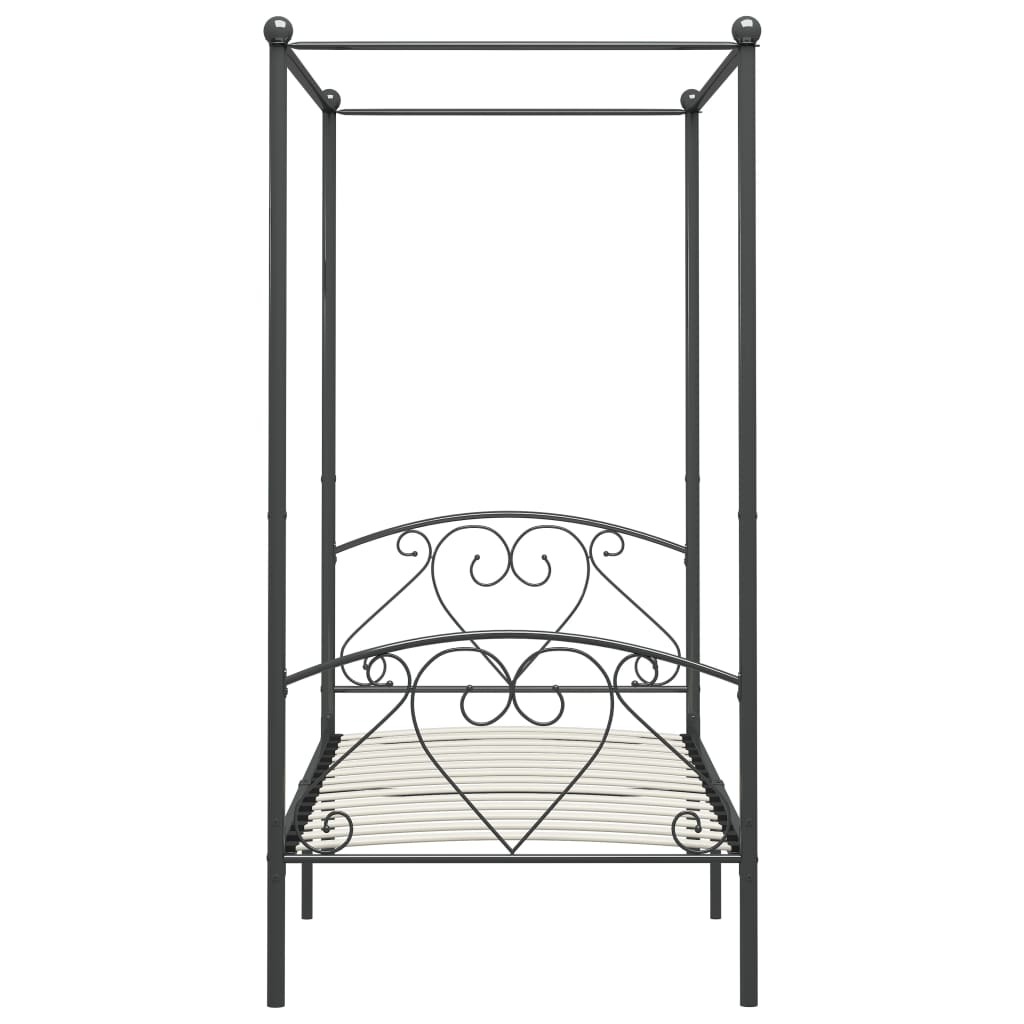 Bed Frame | Grey | Metal | Double | Durable | Bed Frame | Rectangular