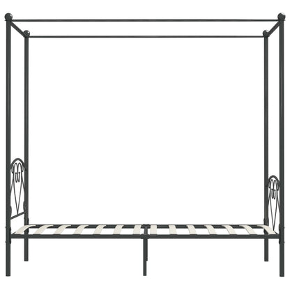 Bed Frame | Grey | Metal | Double | Durable | Bed Frame | Rectangular