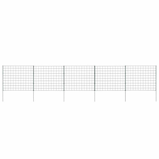 146102 vidaXL Garden Fence Set 77,5x64 cm Green