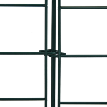 Arched Garden Fence Set 77.5x78.5 cm Green