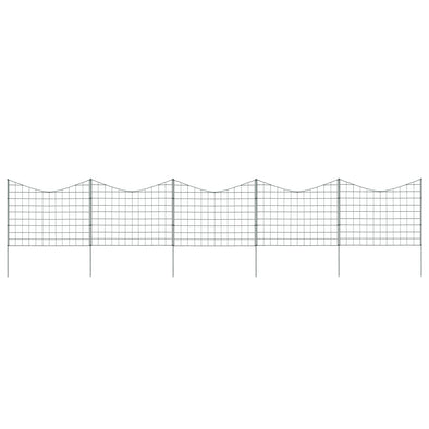 Lower Arch Garden Fence Set 77.5x64 cm Green