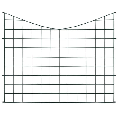 Lower Arch Garden Fence Set 77.5x64 cm Green