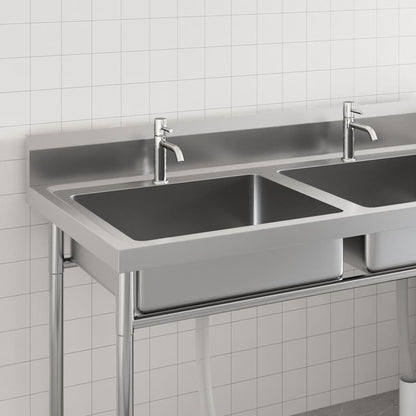Kitchen Sink Double Basin Stainless Steel