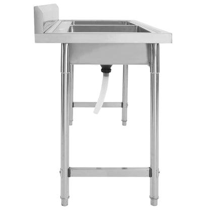 Kitchen Sink Double Basin Stainless Steel