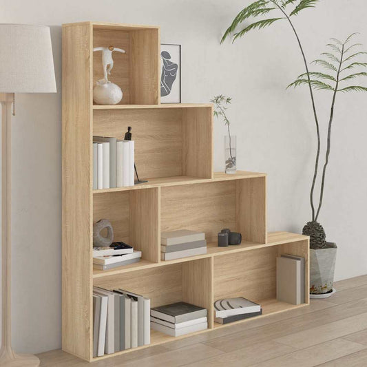 Book Cabinet | Sonoma oak | Engineered wood | Large | Book Cabinet