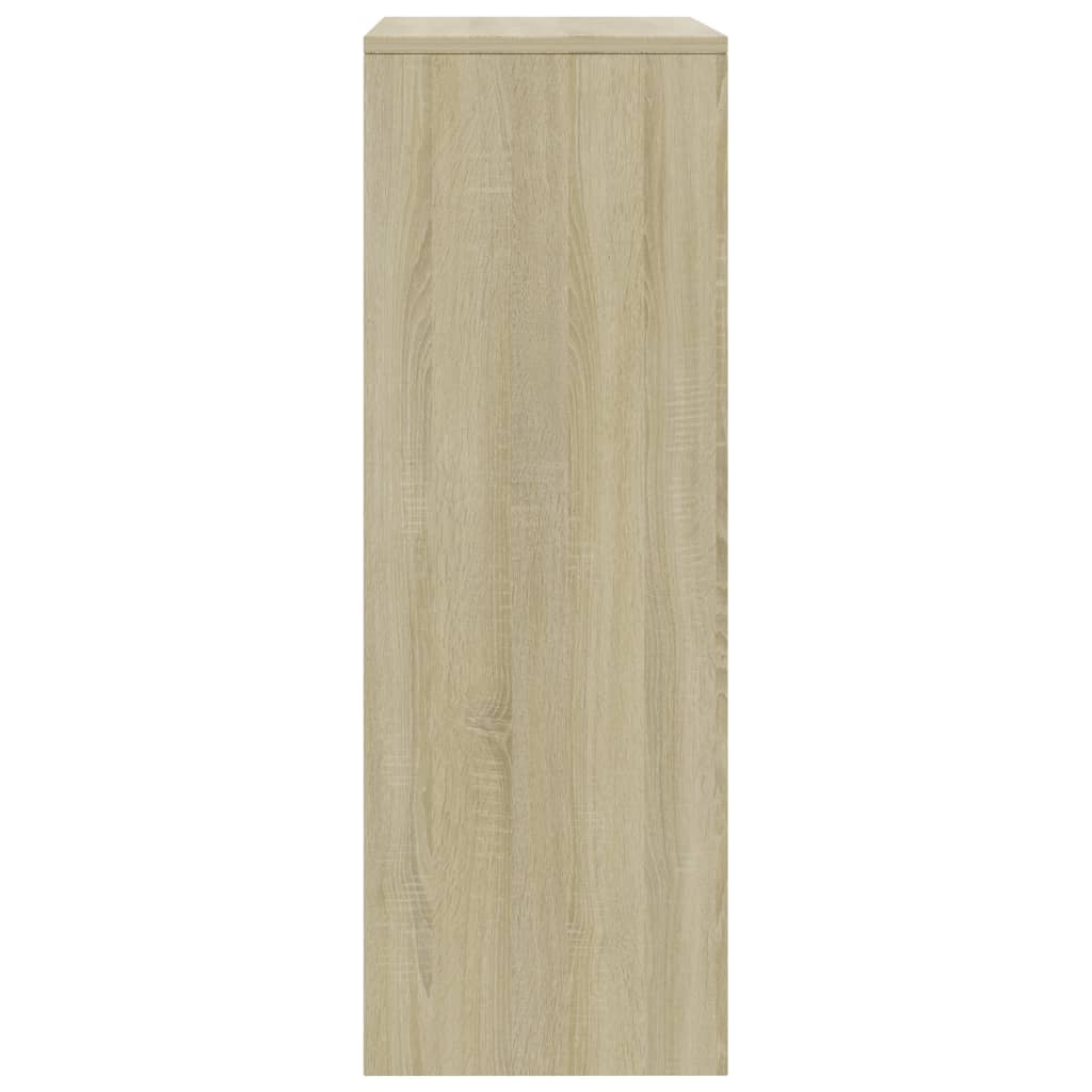 Sideboard with 6 Drawers Sonoma Oak 50x34x96 cm Engineered Wood
