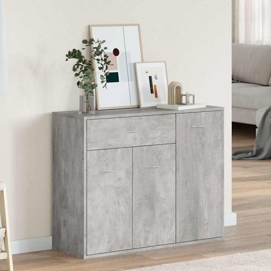 Sideboard | Concrete Grey | Engineered Wood | Sideboard | Rectangular