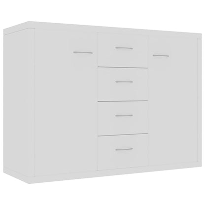 Sideboard White 88x30x65 cm Engineered Wood