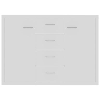 Sideboard White 88x30x65 cm Engineered Wood