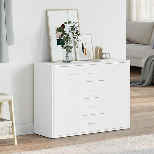 Sideboard | White | Engineered wood | Medium | Sideboard | Rectangular