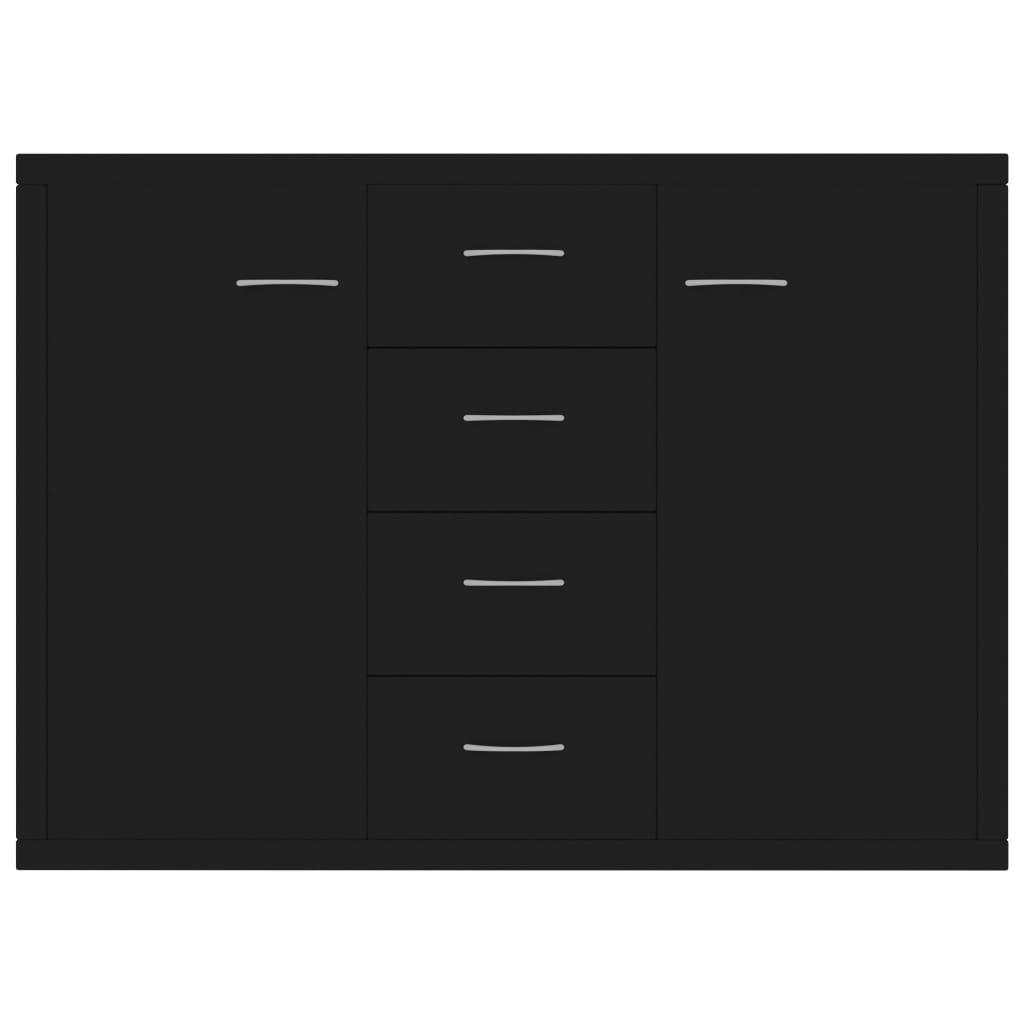 Sideboard Black 34.6x11.8x25.6" Engineered Wood