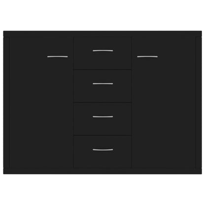 Sideboard Black 34.6x11.8x25.6" Engineered Wood