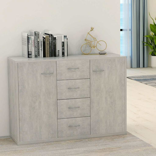 Sideboard | Concrete grey | Engineered wood | Standard
