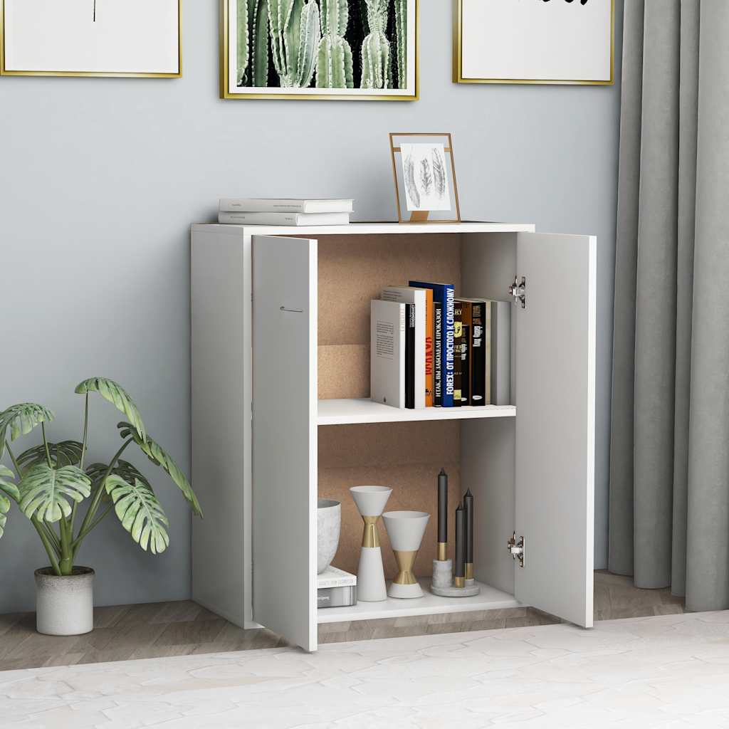 Sideboard White 60x30x75 cm Engineered Wood