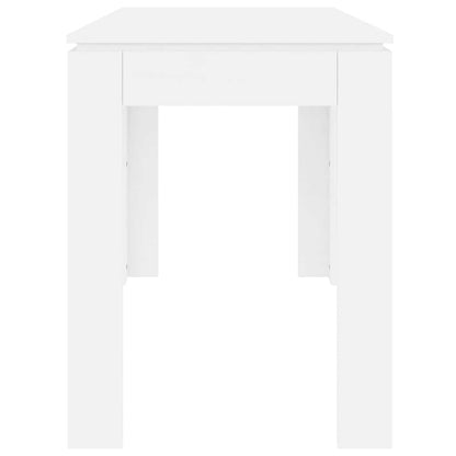 Dining Table White 120x60x76 cm Engineered Wood