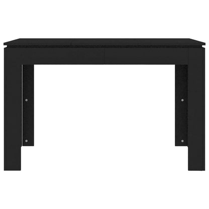 Dining Table Black 120x60x76 cm Engineered Wood