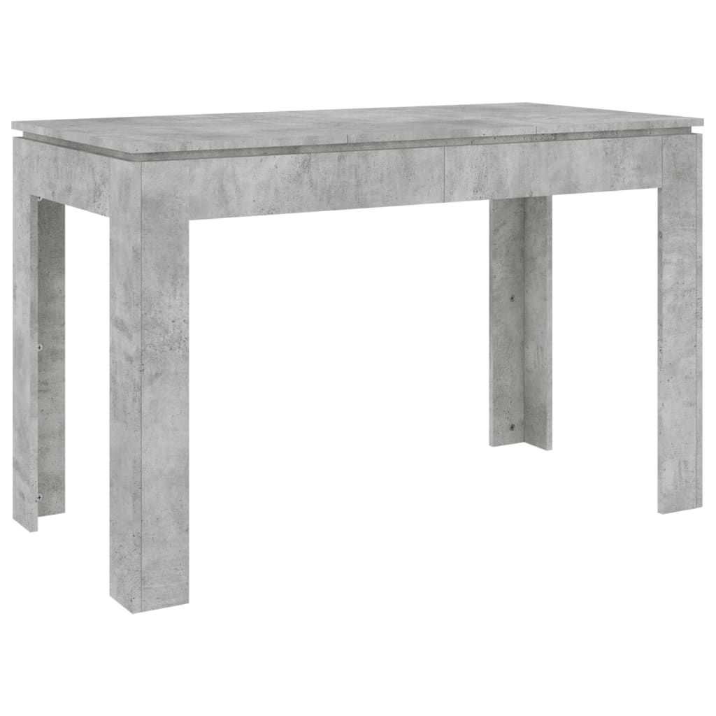 Dining Table Concrete Grey 120x60x76 cm Engineered Wood