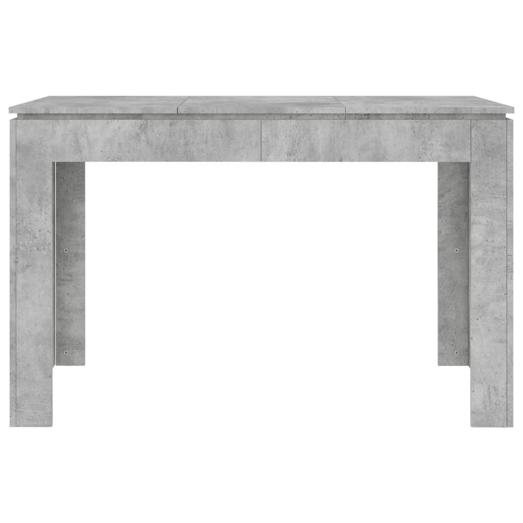 Dining Table Concrete Grey 120x60x76 cm Engineered Wood