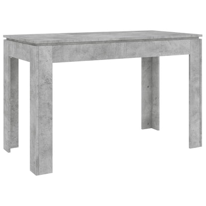 Dining Table Concrete Grey 120x60x76 cm Engineered Wood