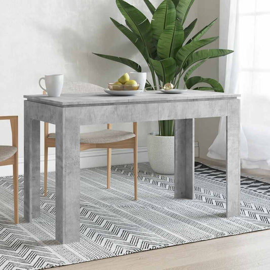 Dining Table | Concrete Grey | Engineered wood | 120x60x76 cm | Durable