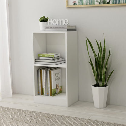 Bookcase White 40x24x75 cm Engineered Wood