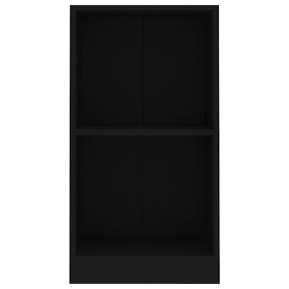 Bookcase Black 40x24x75 cm Engineered Wood