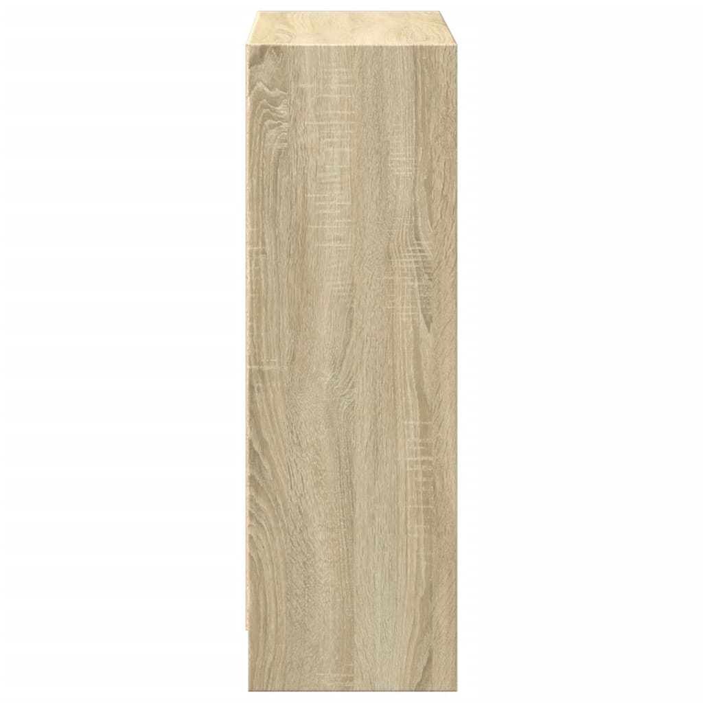Bookcase Sonoma Oak 40x24x75 cm Engineered Wood