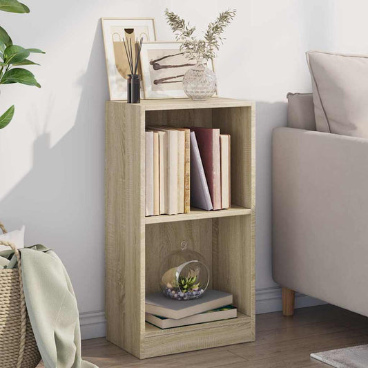 Bookcase Sonoma Oak 40x24x75 cm Engineered Wood