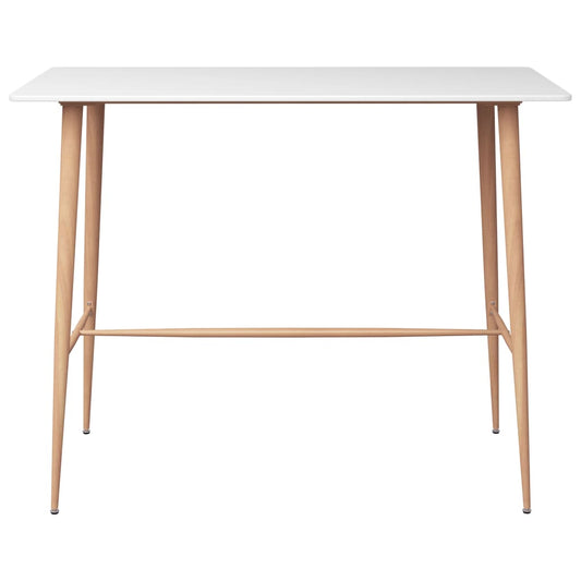 Bar Table | White | MDF | 120 x 60 x 105 cm | Durable | Bar Table