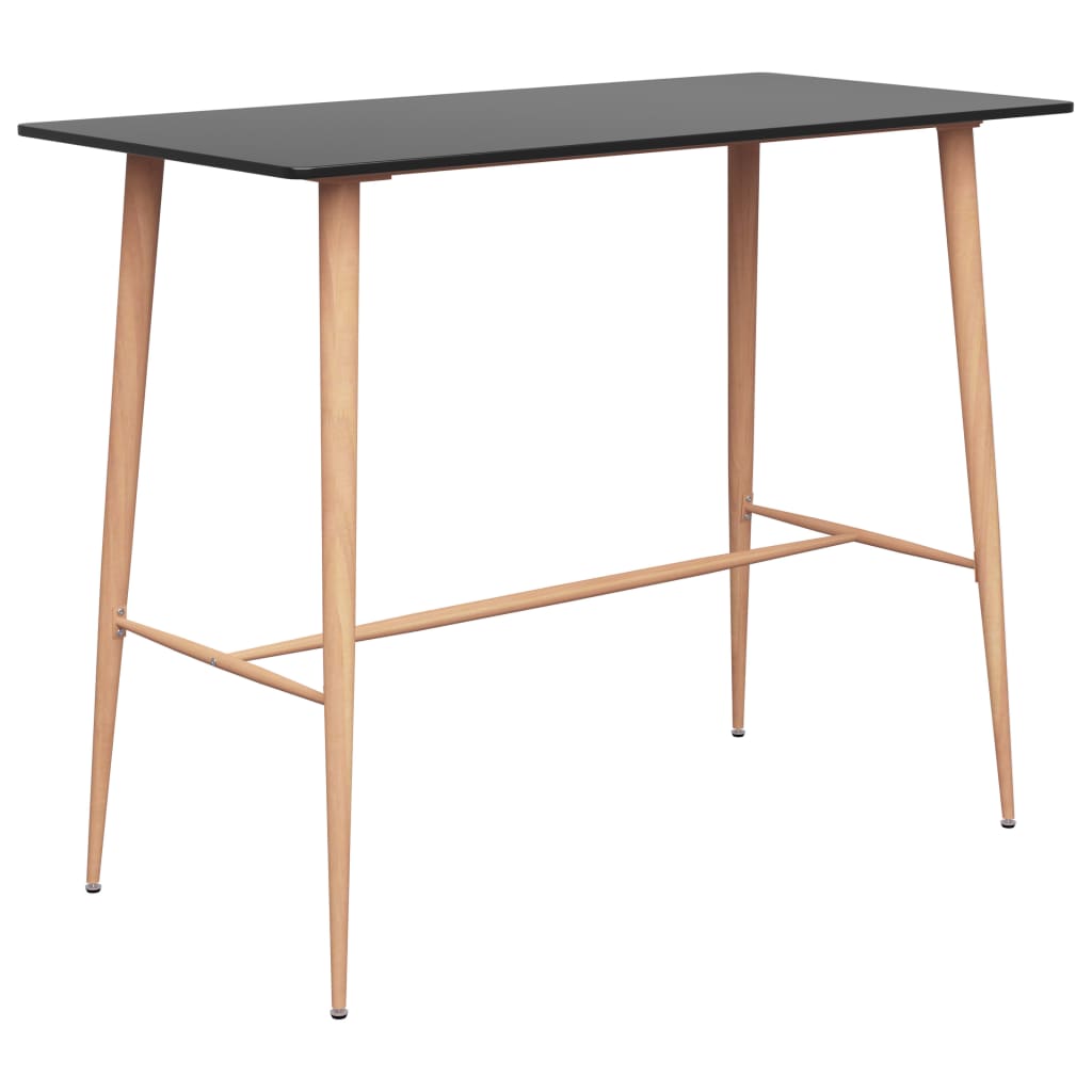 Bar Table Black 120x60x105 cm