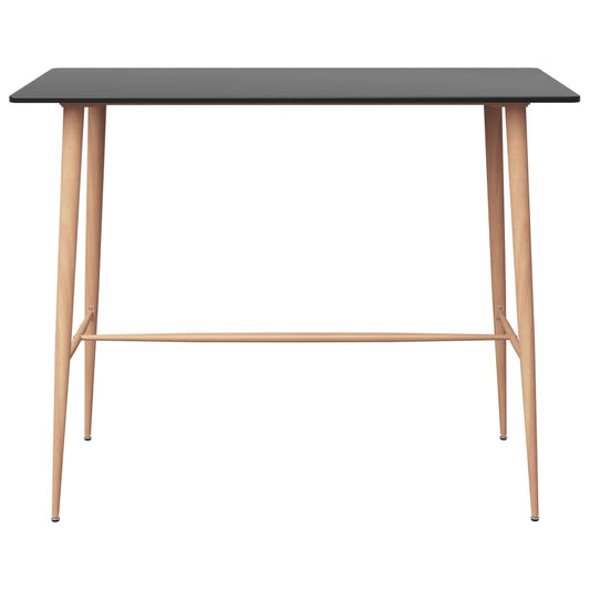 Bar Table | Black | MDF, Metal |  Durable | Bar Table | Rectangular