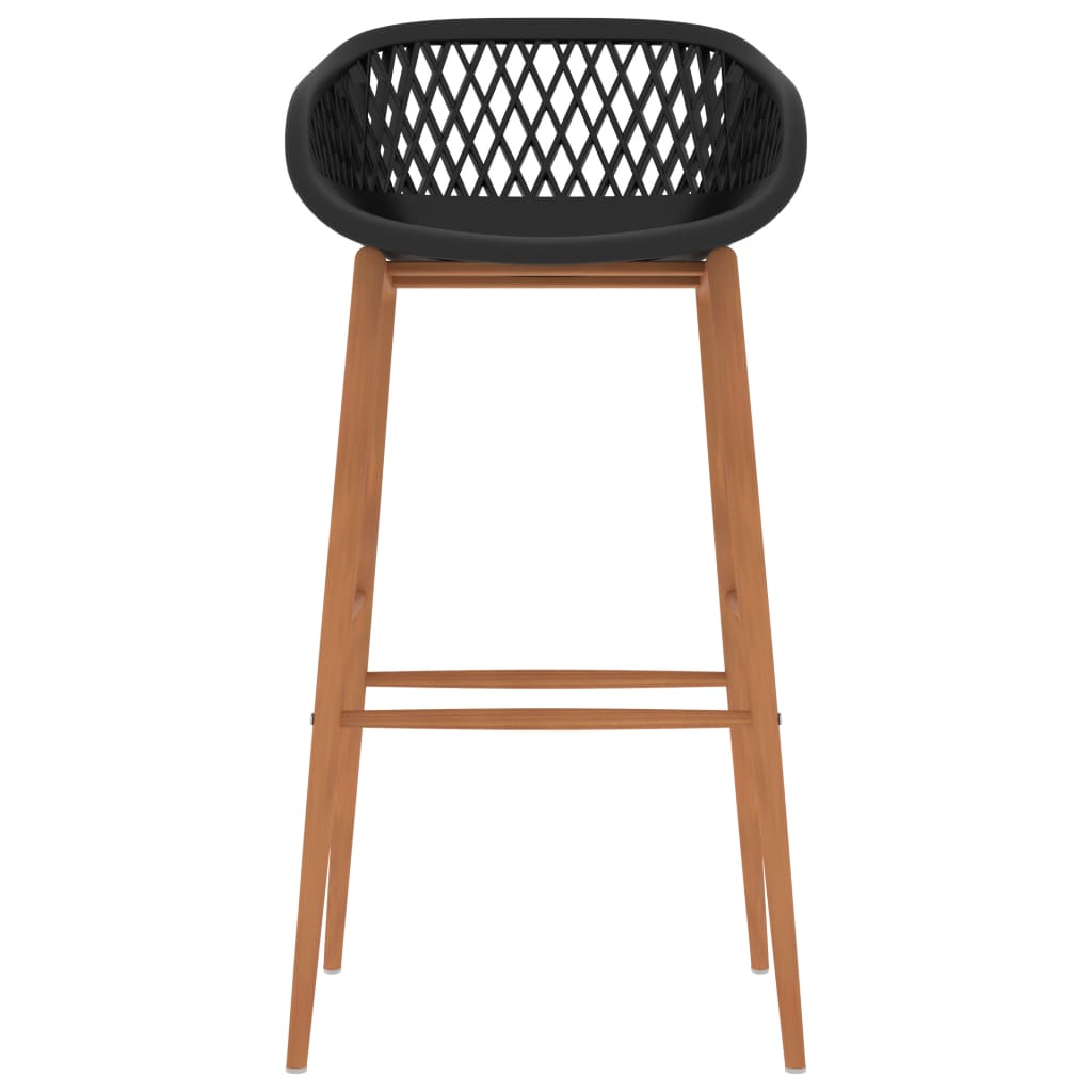 Bar Chairs 2 pcs Black