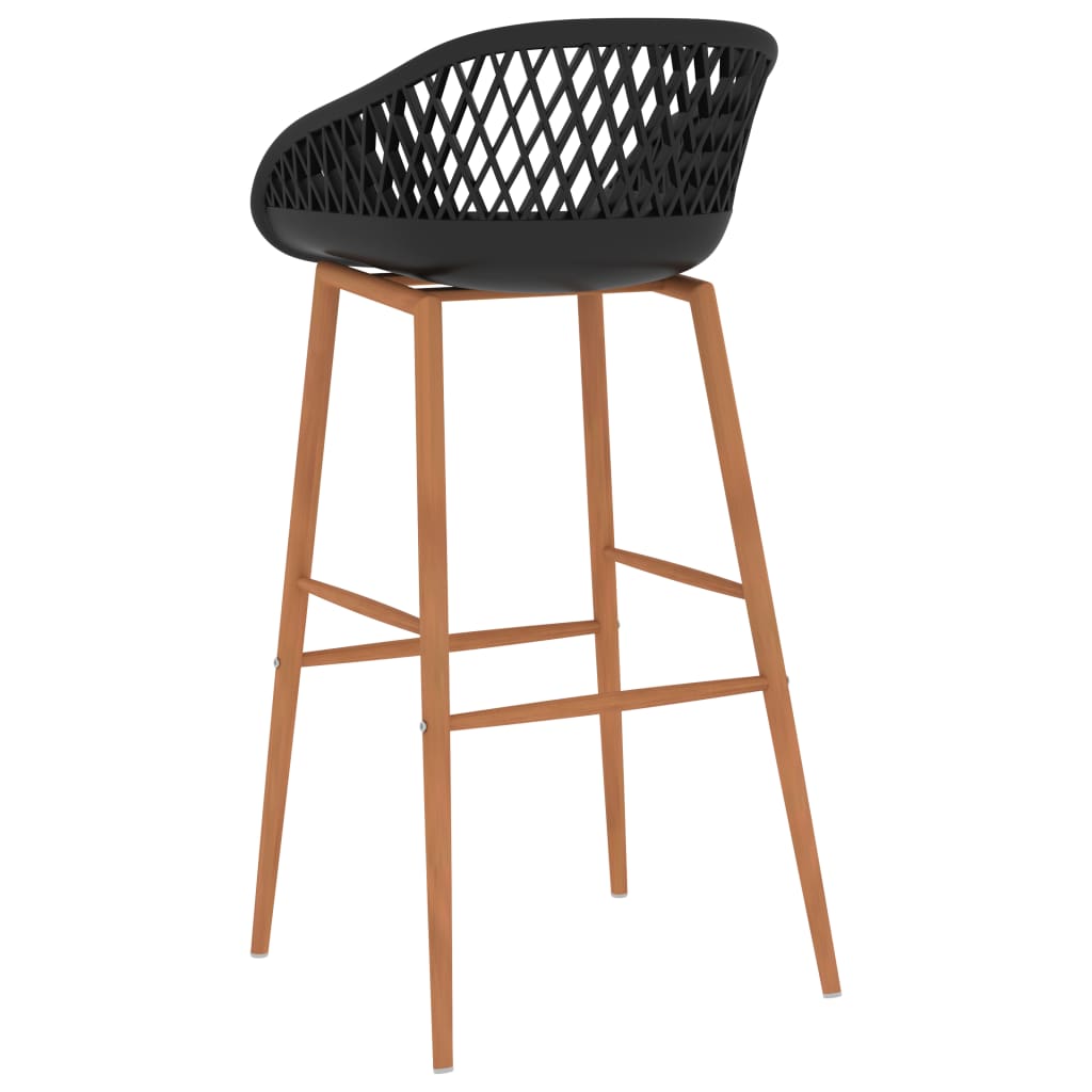 Bar Chairs 2 pcs Black