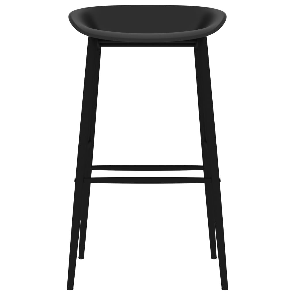 Bar Chairs 2 pcs Black