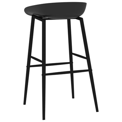 Bar Chairs 2 pcs Black