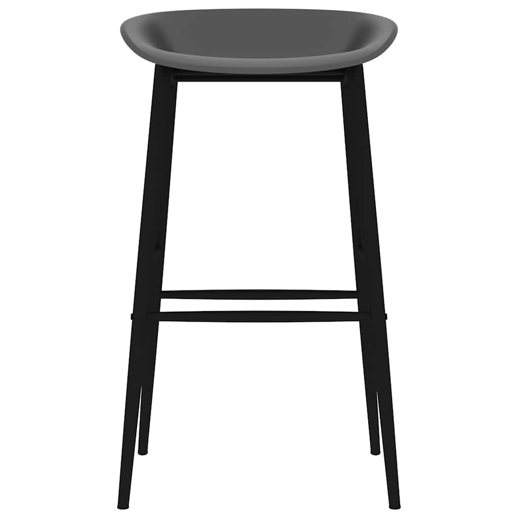 Bar Chairs 2 pcs Grey