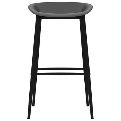 Bar Chairs 2 pcs Grey