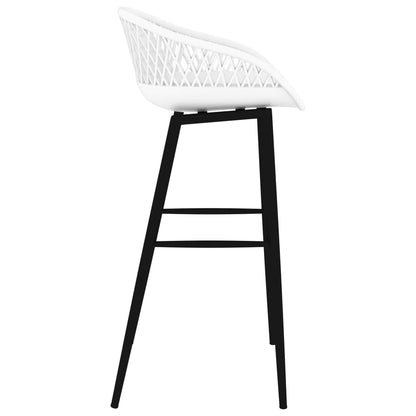 Bar Chairs 4 pcs White