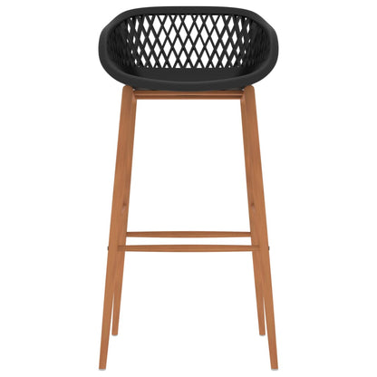 Bar Chairs 4 pcs Black