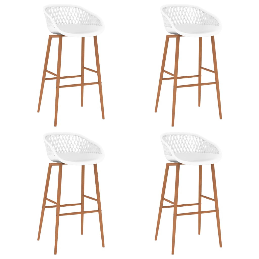 Bar Chairs 4 pcs White